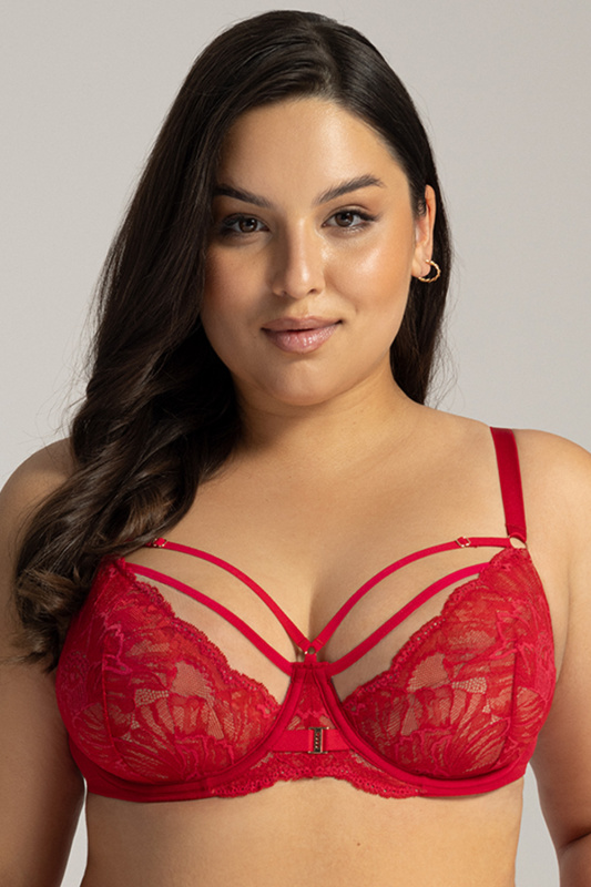 Podprsenka Ava 1824/1 Venus Barva: Červená, Velikost: 80H