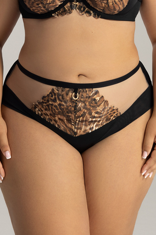 Kalhotky Ava 2144 Liana Barva: Černá, Velikost: 3XL