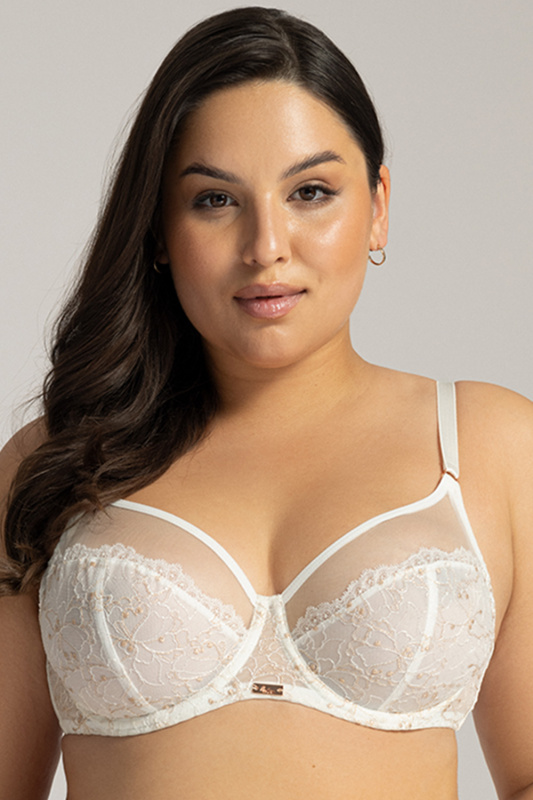 Podprsenka Ava 1396 Crystal Maxi Barva: Smetanová, Velikost: 95G
