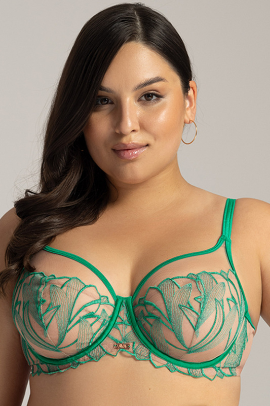 Podprsenka Ava 2161 Moss Maxi Barva: Zelená, Velikost: 95G
