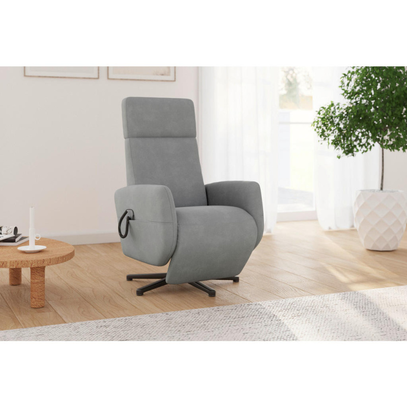 Sit & More RELAXAČNÍ KŘESLO, textil, šedá