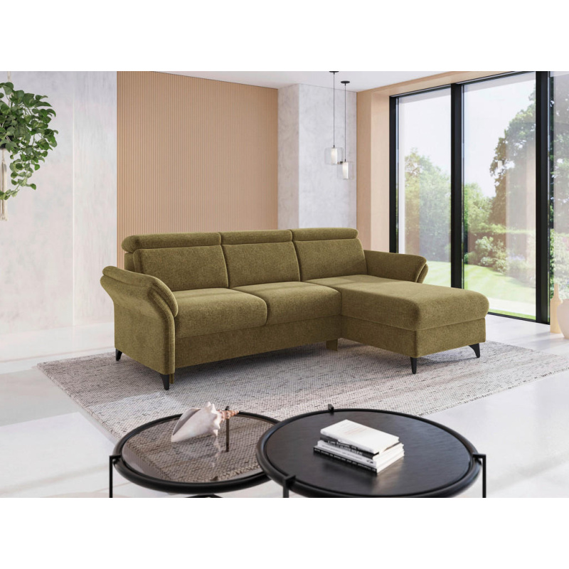 Sit & More ROHOVÁ SEDAČKA, textil, olivově zelená