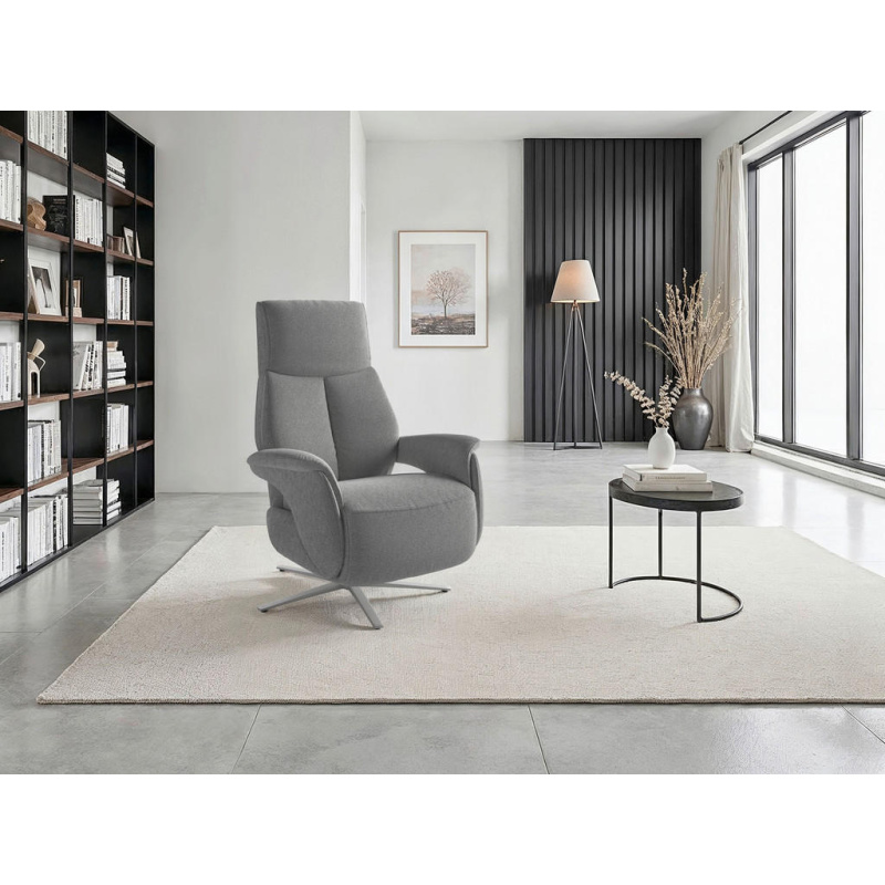 Sit & More RELAXAČNÍ KŘESLO, textil, antracitová