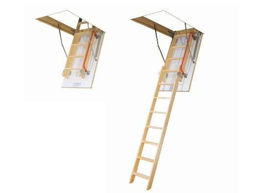 Půdní schody FAKRO LDK Stavební otvor: 60x120 cm, Výška: 280 cm