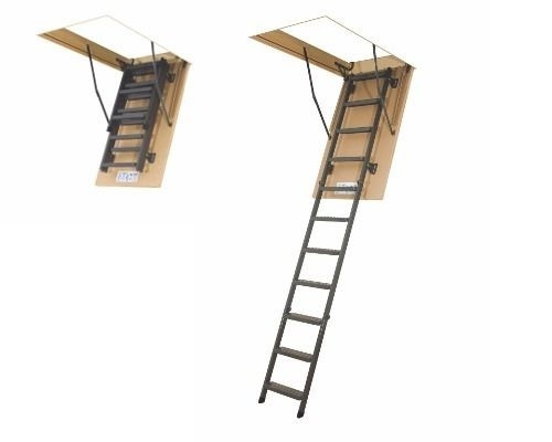 Půdní schody FAKRO LMS Stavební otvor: 70x120 cm, Výška: 280 cm