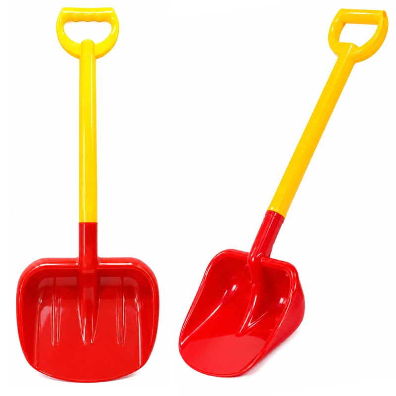 Velká dětská lopatka na písek 63 cm červeno-žlutá