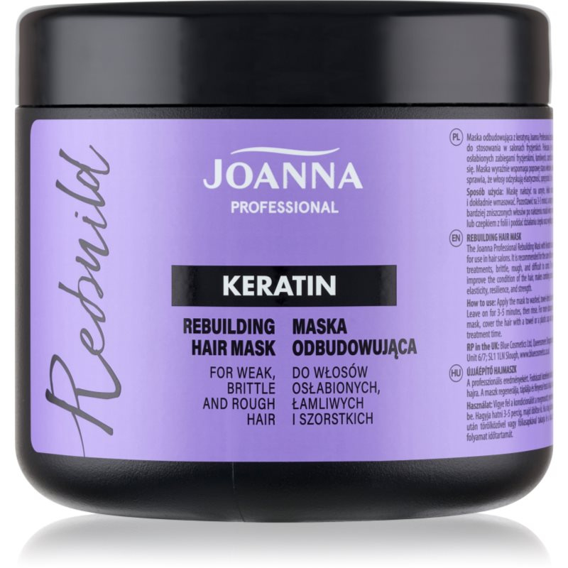 Joanna Professional Keratin keratinová maska pro suché a křehké vlasy 500 g