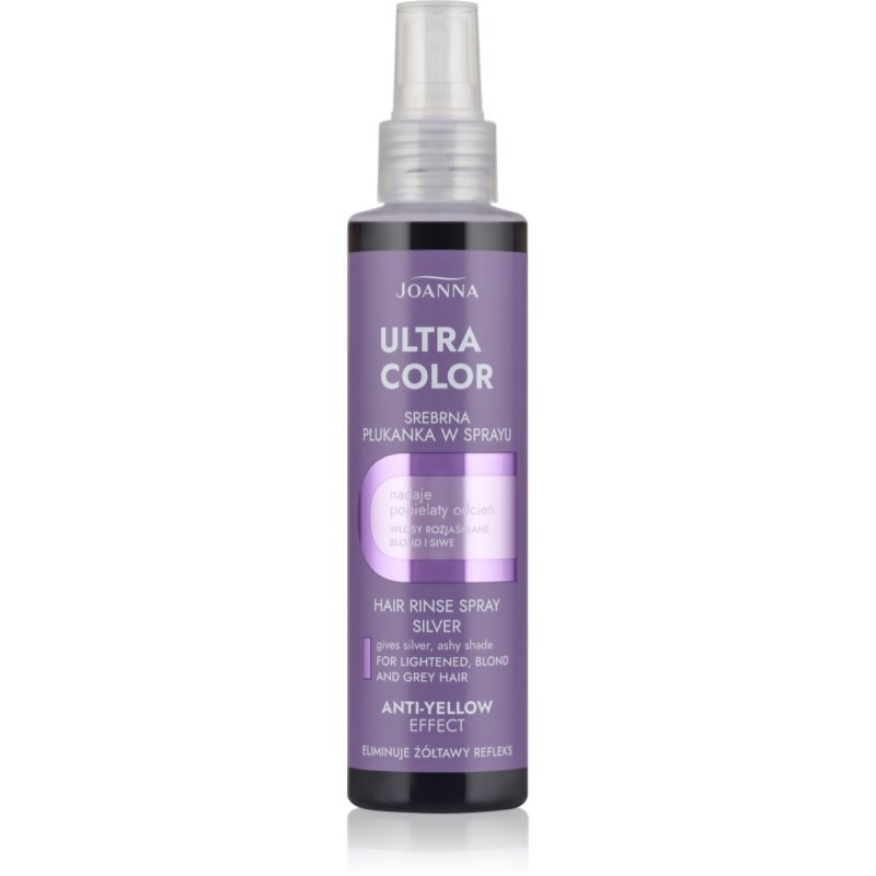 Joanna Ultra Color Hair Rinse Silver Spray pigment na vlasy odstín Silver 150 ml