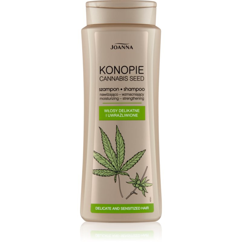 Joanna Cannabis posilující šampon pro jemné a poškozené vlasy 400 ml
