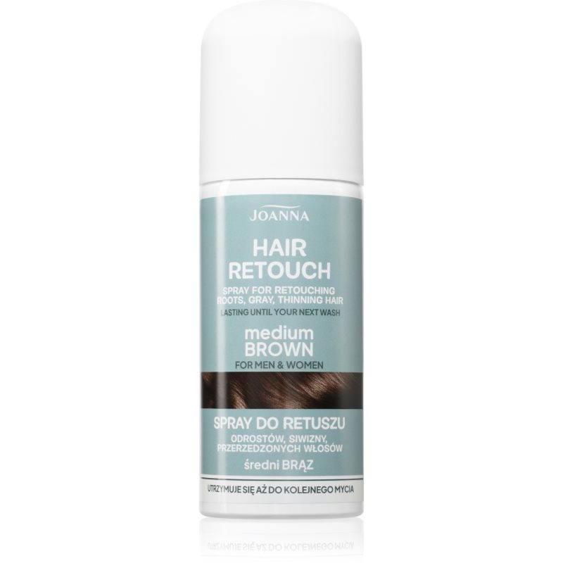 Joanna Hair Retouch Spray sprej pro zakrytí šedin Medium Brown 75 ml