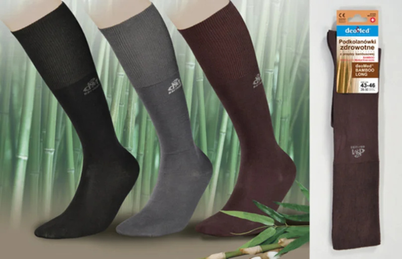 Podkolenky DEOMED BAMBOO LONG černá 39-42