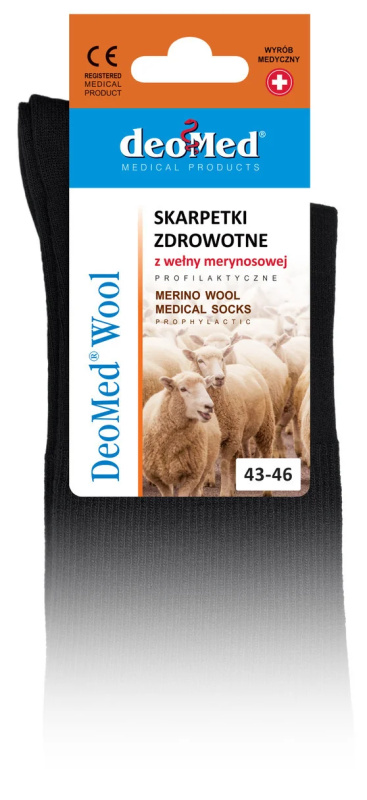 Ponožky DEOMED WOOL - JJW DEOMED šedá 43-46