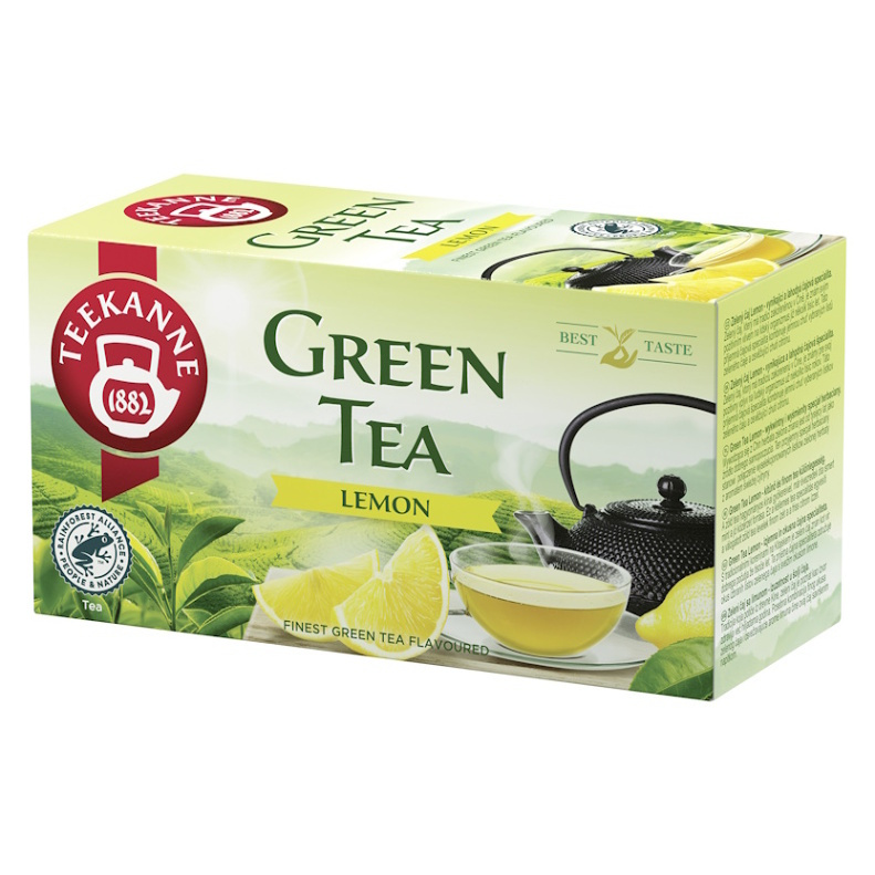 Čaj Teekanne Zelený s citronem, 20 x 1,75 g