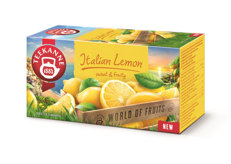 Ovocný čaj Teekanne - s citrónem, 20x2 g