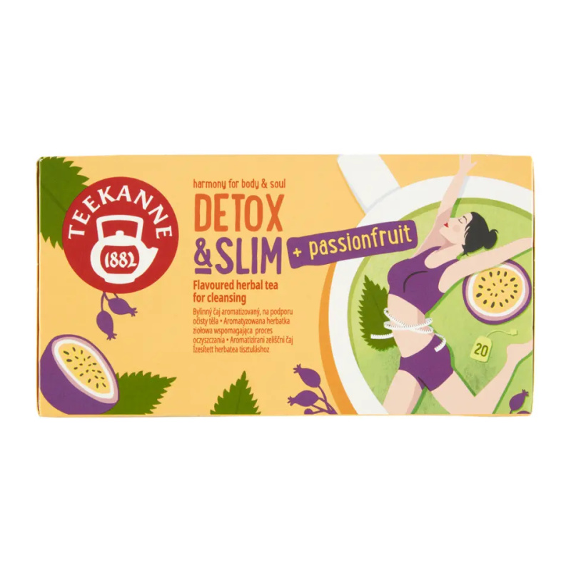 TEEKANNE Detox & Slim passionfruit bylinný čaj 20 sáčků