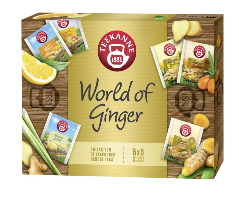 TEEKANNE World of ginger kolekce zázvorových čajů 6 x 5 sáčků