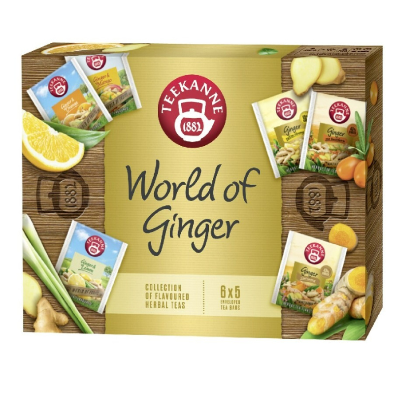 TEEKANNE World of ginger kolekce zázvorových čajů 6 x 5 sáčků