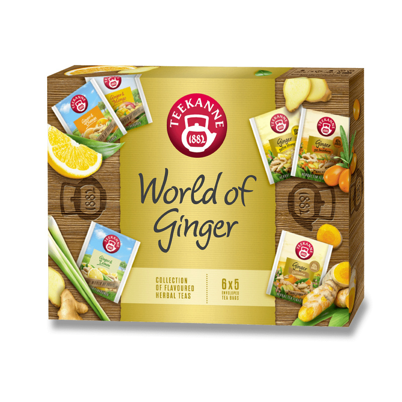 TEEKANNE World of ginger kolekce zázvorových čajů 6 x 5 sáčků