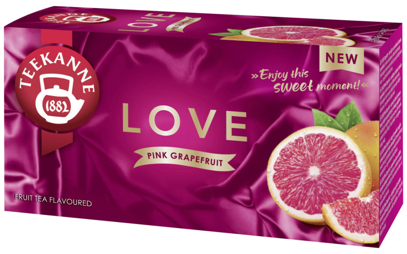 Ovocný čaj Teekanne LOVE Pink Grapefruit 20x 2,25g