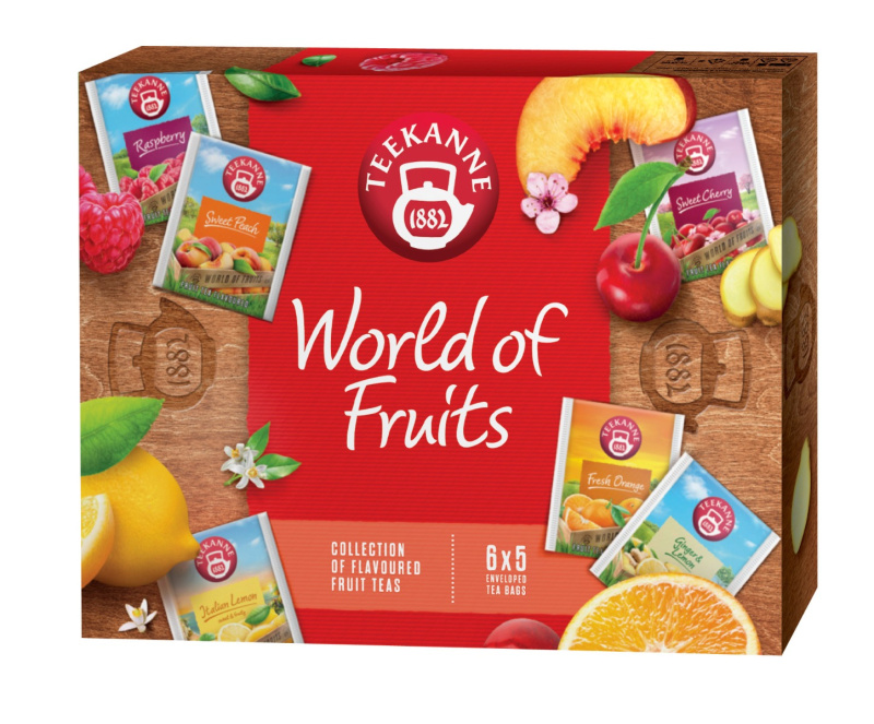 TEEKANNE World of fruits ovocná kolekce čajů 6 x 5 sáčků