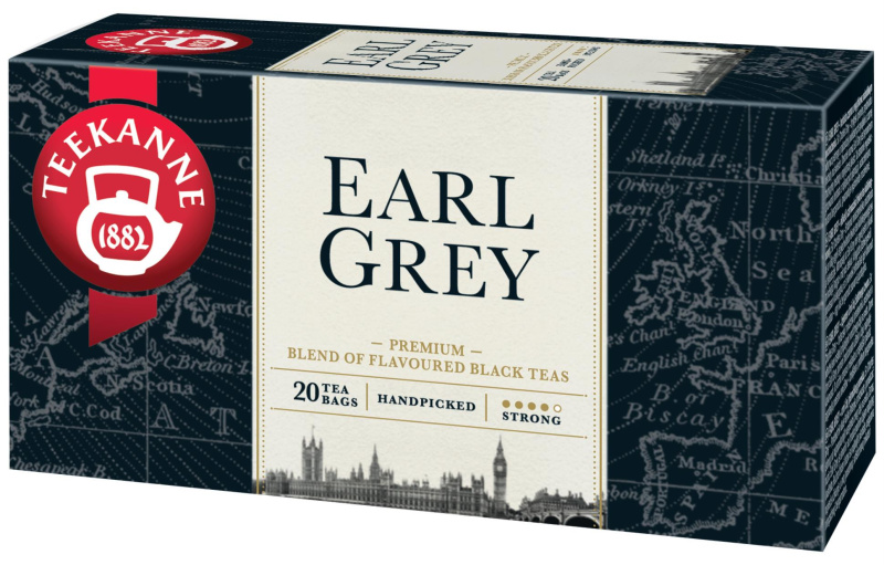 Čaj Teekanne černý Earl Grey, 20 x 1,65 g
