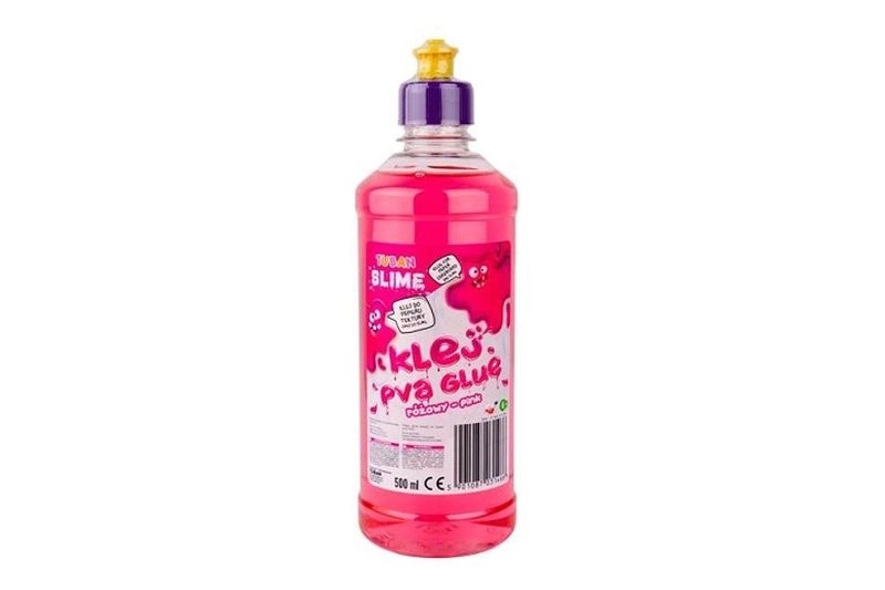 TUBAN růžové PVA lepidlo 500 ml pro výrobu slizu