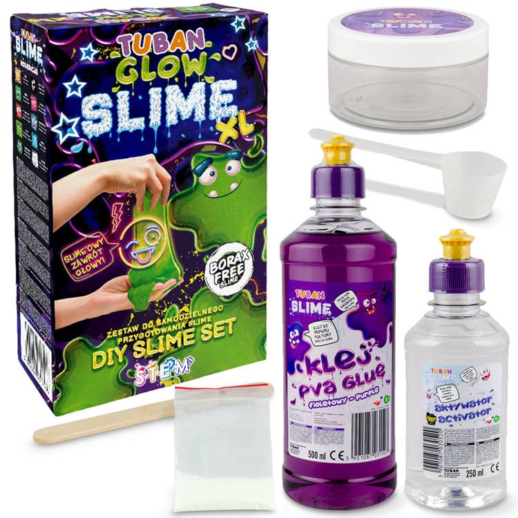 Tuban Kreativní sada pro výrobu svítícího slizu Glow in the dark XL