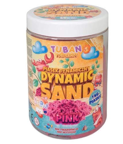 TUBAN Dynamický písek Růžový 1 kg