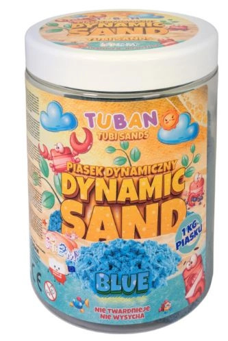 TUBAN Dynamický písek Modrý 1 kg