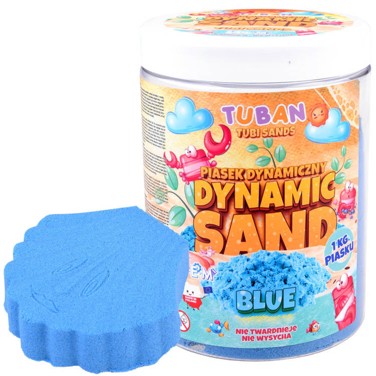 TUBAN Dynamický písek Modrý 1 kg