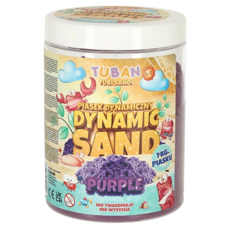 TUBAN Dynamický písek Fialový 1 kg