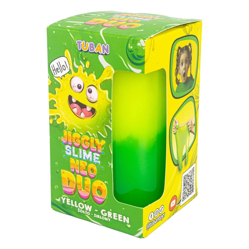 Jiggly sliz žluto zelený Tuban Neon duo 430 g