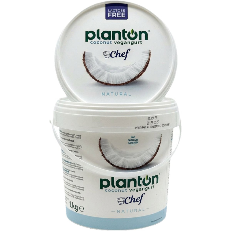 PlantON Natural Zakysaný jogurt z kokosového mléka bez přidaného cukru