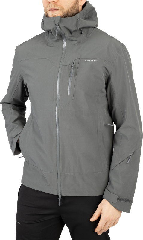 Pánská nepromokavá bunda VIKING Trek Pro 2.0 šedá Velikost: L