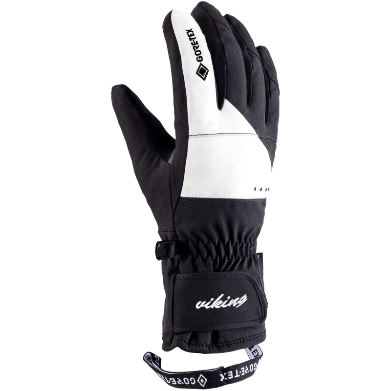 Dámské lyžařské rukavice VIKING Sherpa GTX® černobílá Velikost: 5