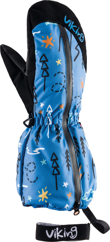 Dětské lyžařské palčáky VIKING Snoppy modročerná Velikost: 4