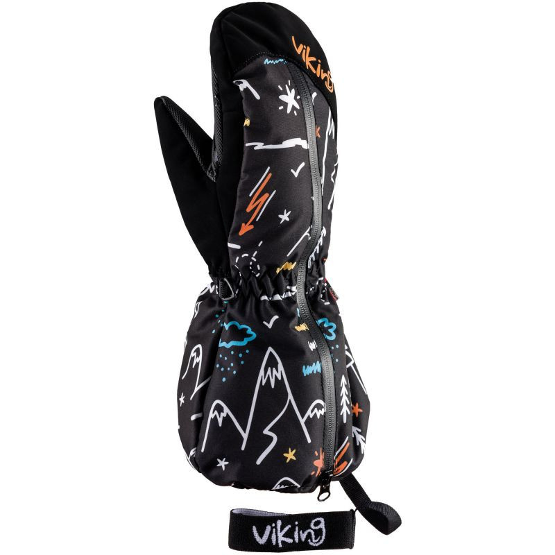 Dětské lyžařské palčáky VIKING Snoppy černá Velikost: 3