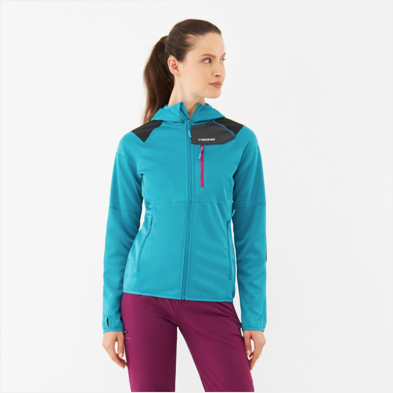 Dámská mikina s kapucí VIKING Yosemite modrá Velikost: S