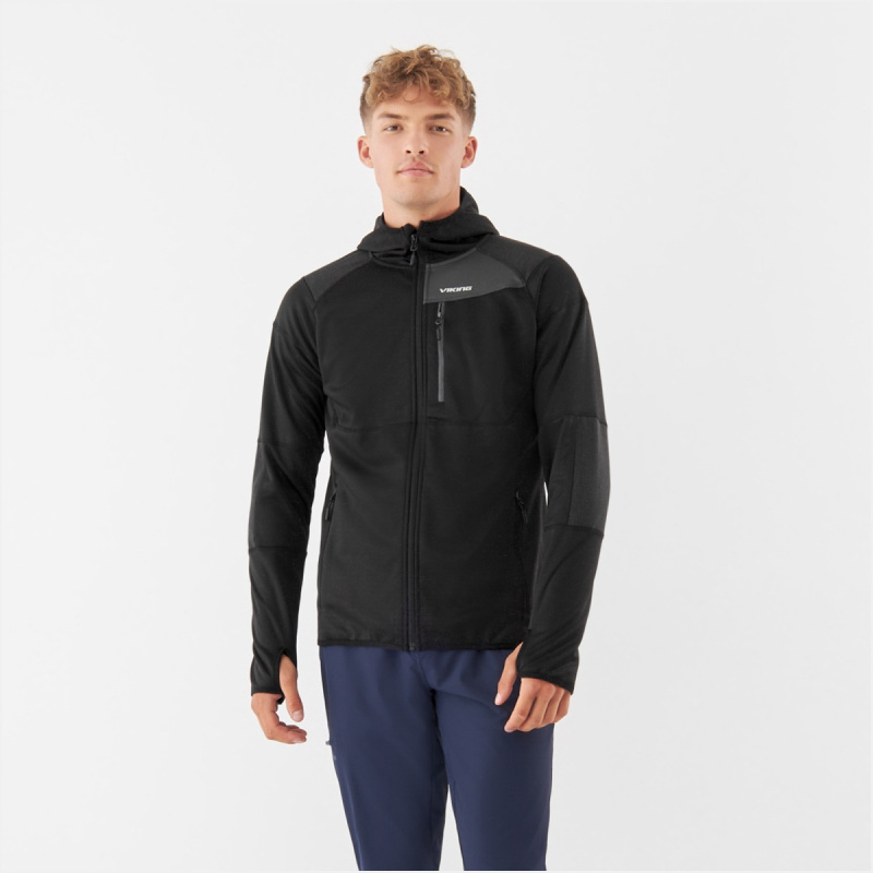 Pánská mikina s kapucí VIKING Yosemite černá Velikost: M