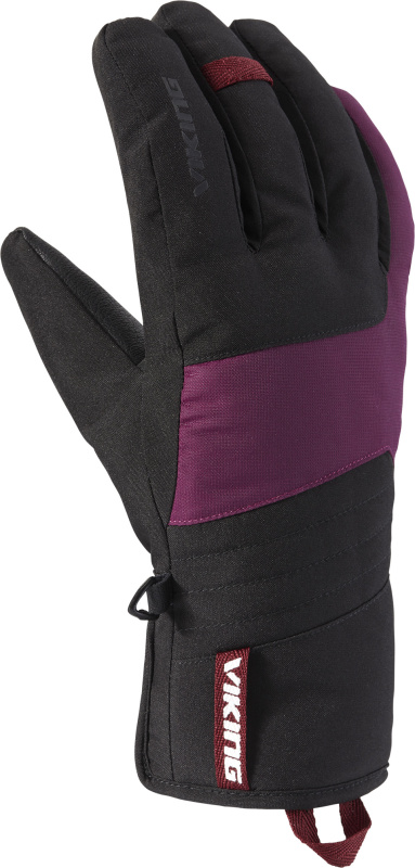 Dámské lyžařské rukavice VIKING Espada černofialová Velikost: 7