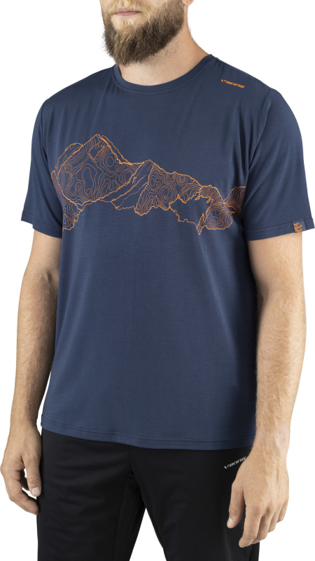 Pánské tričko VIKING Lenta Bamboo Light T-Shirt modrá Velikost: S