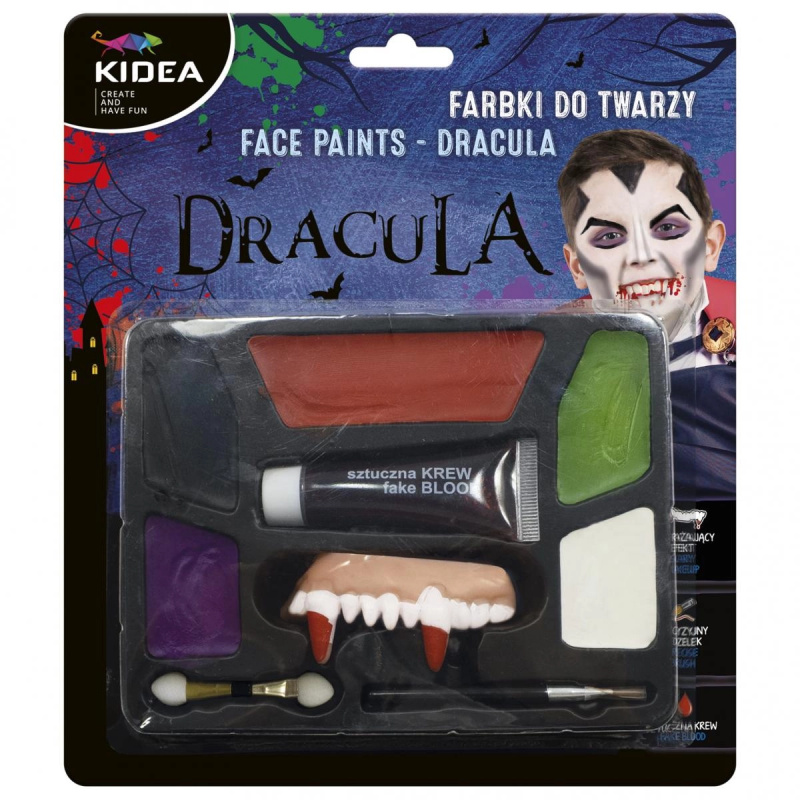 Sada barev na obličej Dracula Derform
