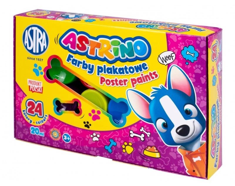 Temperové barvy Astrino, sada 24 barev