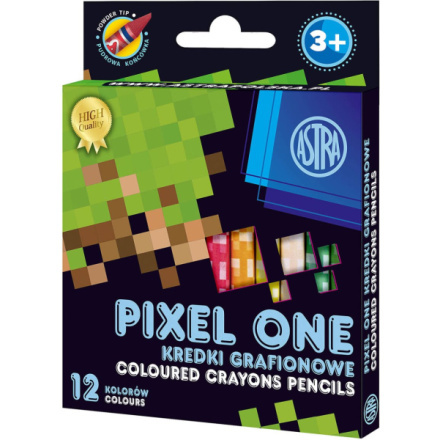 ASTRA kaolínové pastelky PIXEL ONE, 12 ks