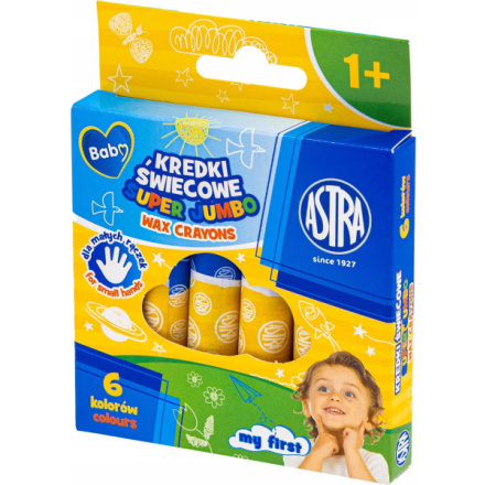 ASTRA voskové pastelky jumbo 6 ks