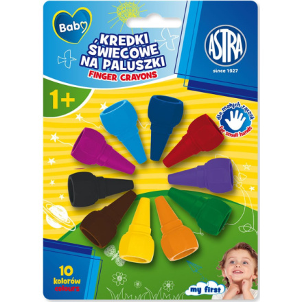 ASTRA BABY Prstové voskovky do koupele 10ks