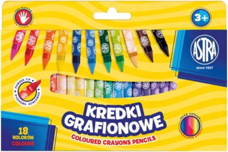 ASTRA Kaolínové pastelky 18 ks