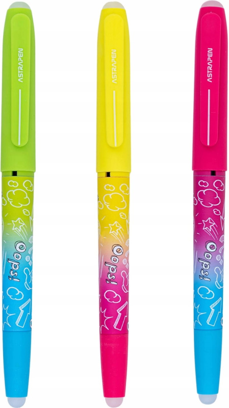 Gumovací pero ASTRA OOPS! 0,6 mm neon, 1 ks (mix)