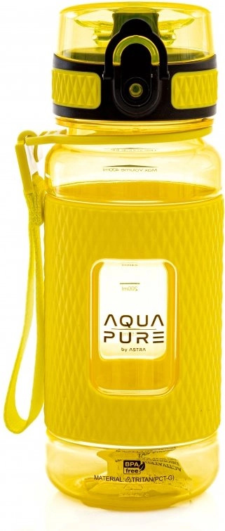 ASTRA Zdravá láhev na vodu Aqua Pure 400ml – Žlutá