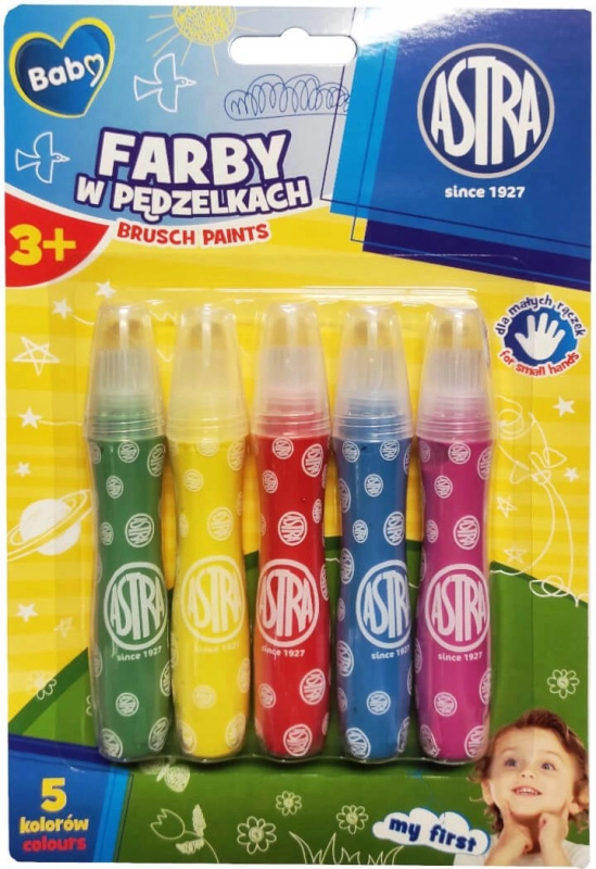 ASTRA Barvy ve štětcích, 5 ks